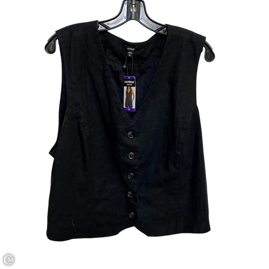Vest Other By Express In Black, Size: Xxl