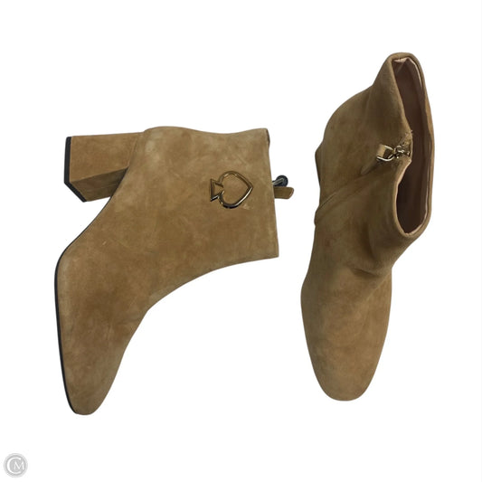 Boots Designer By Kate Spade In Brown, Size: 8.5