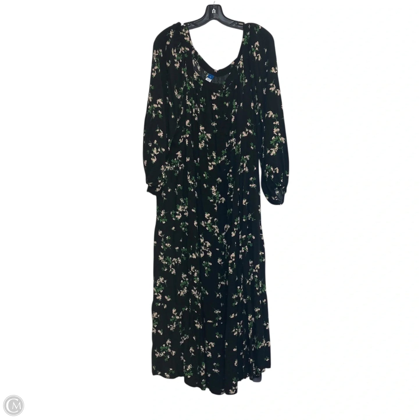 Dress Casual Midi By Old Navy In Black, Size: 3x