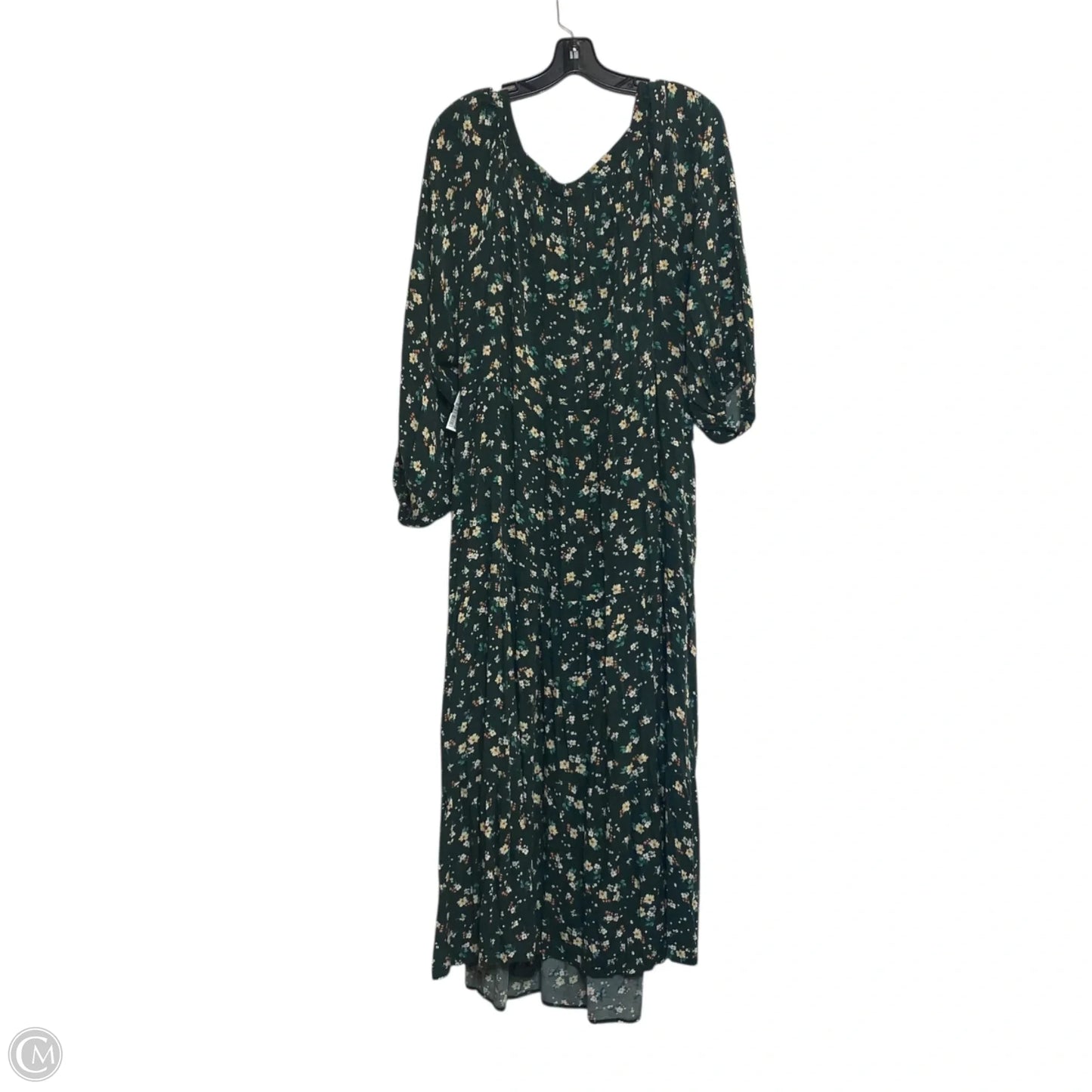 Dress Casual Midi By Old Navy In Green, Size: 3x
