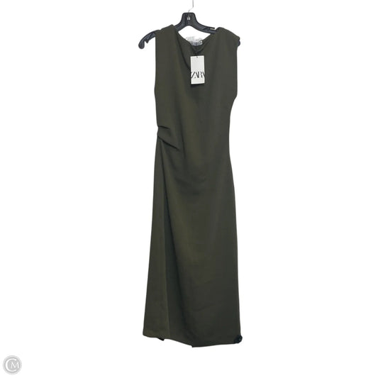 Dress Casual Maxi By Zara In Green, Size: L
