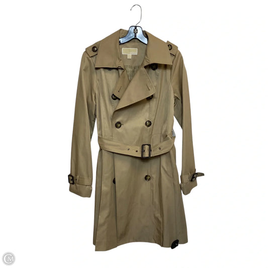 Coat Trench Coat By Michael By Michael Kors In Tan, Size: M