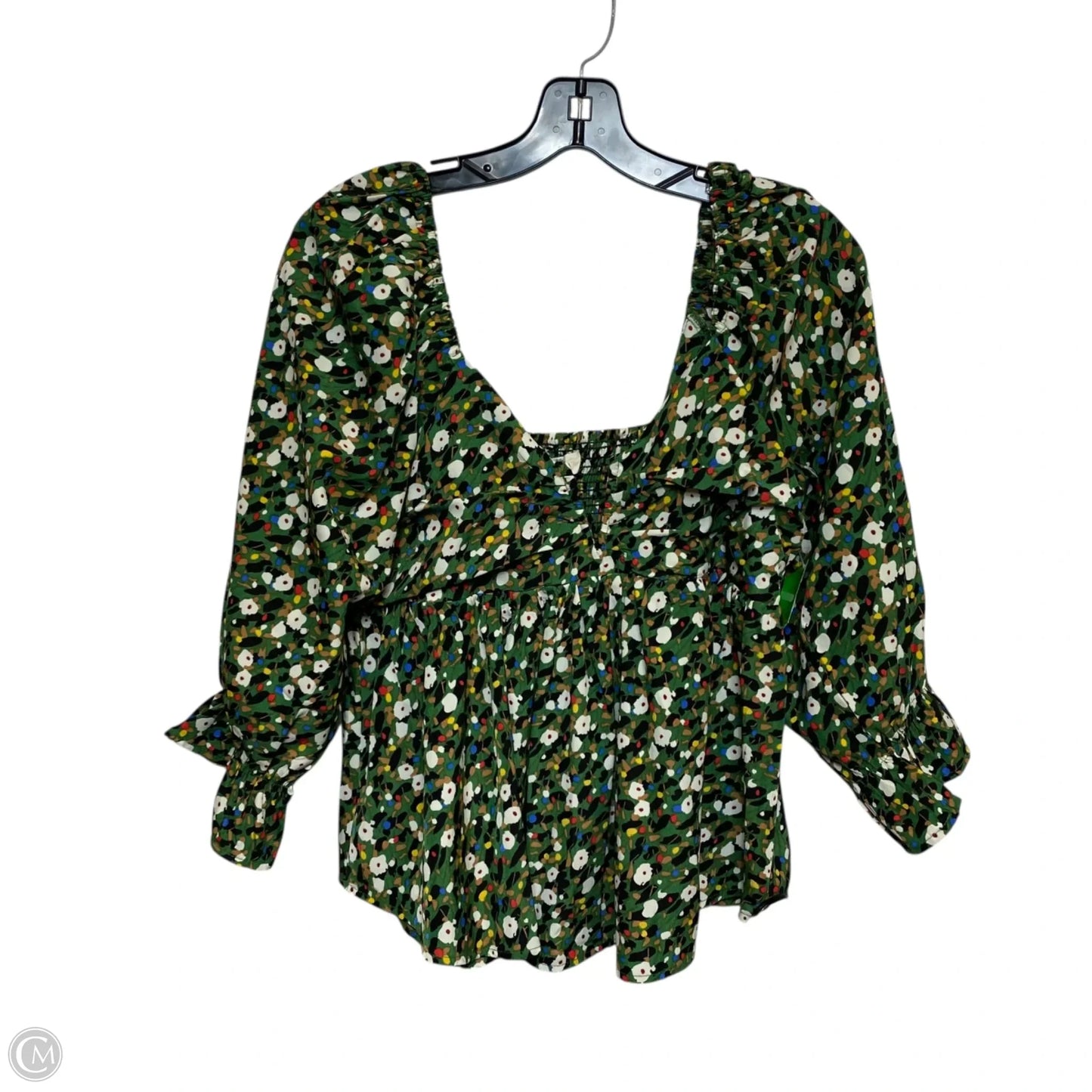 Top Long Sleeve By Entro In Green, Size: L