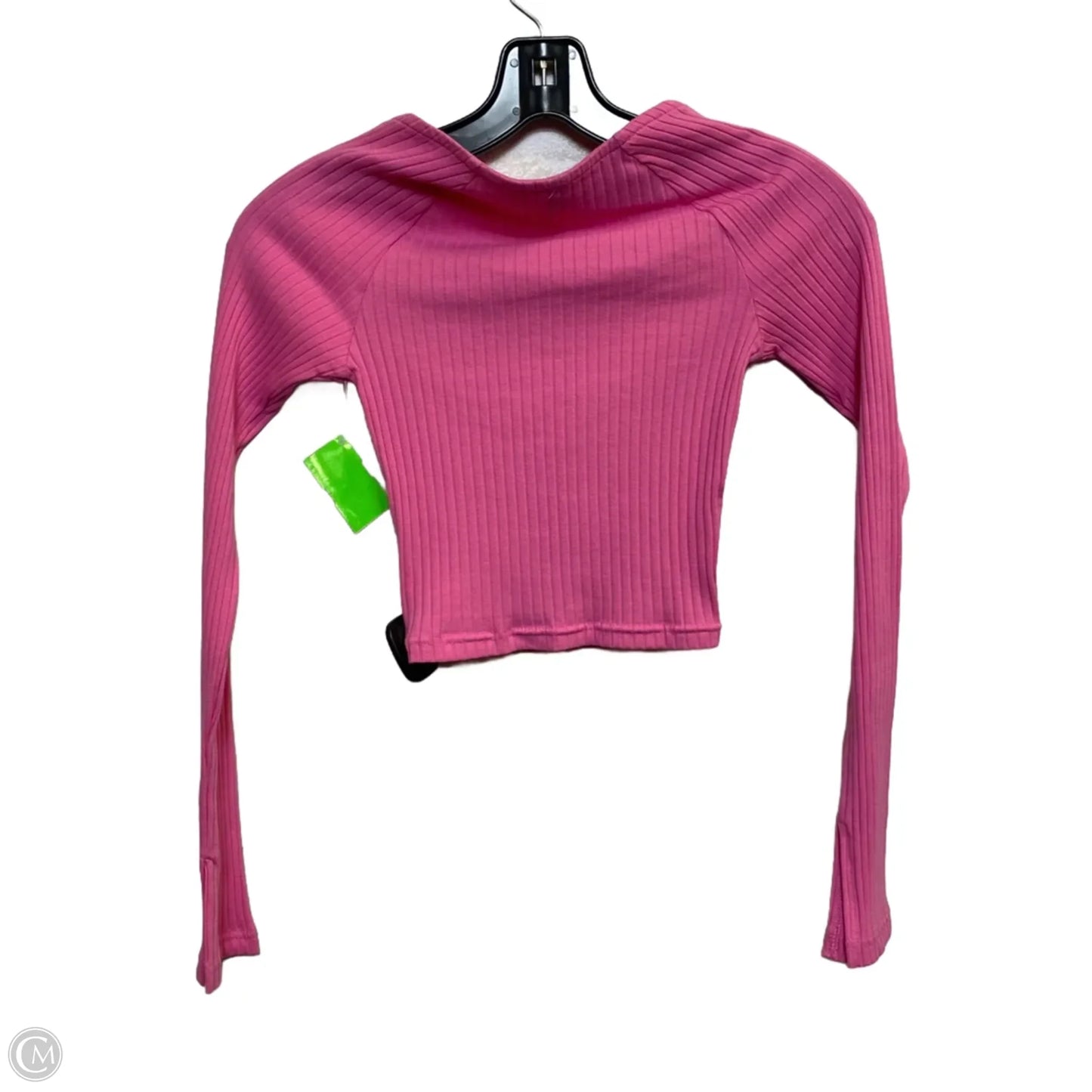 Top Long Sleeve Basic By Divided In Pink, Size: Xxs