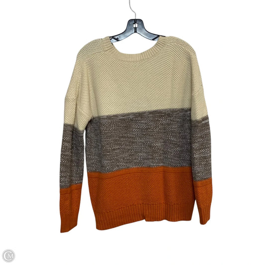 Sweater By Cmf In Cream & Orange, Size: M