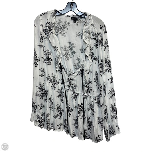 Top Long Sleeve By Torrid In White, Size: 2x