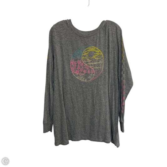 Top Long Sleeve By Torrid In Grey, Size: 3x