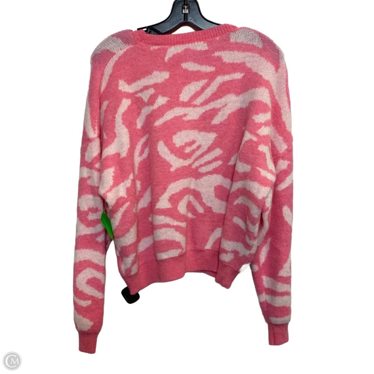 Sweater By Shein In Pink & White, Size: S
