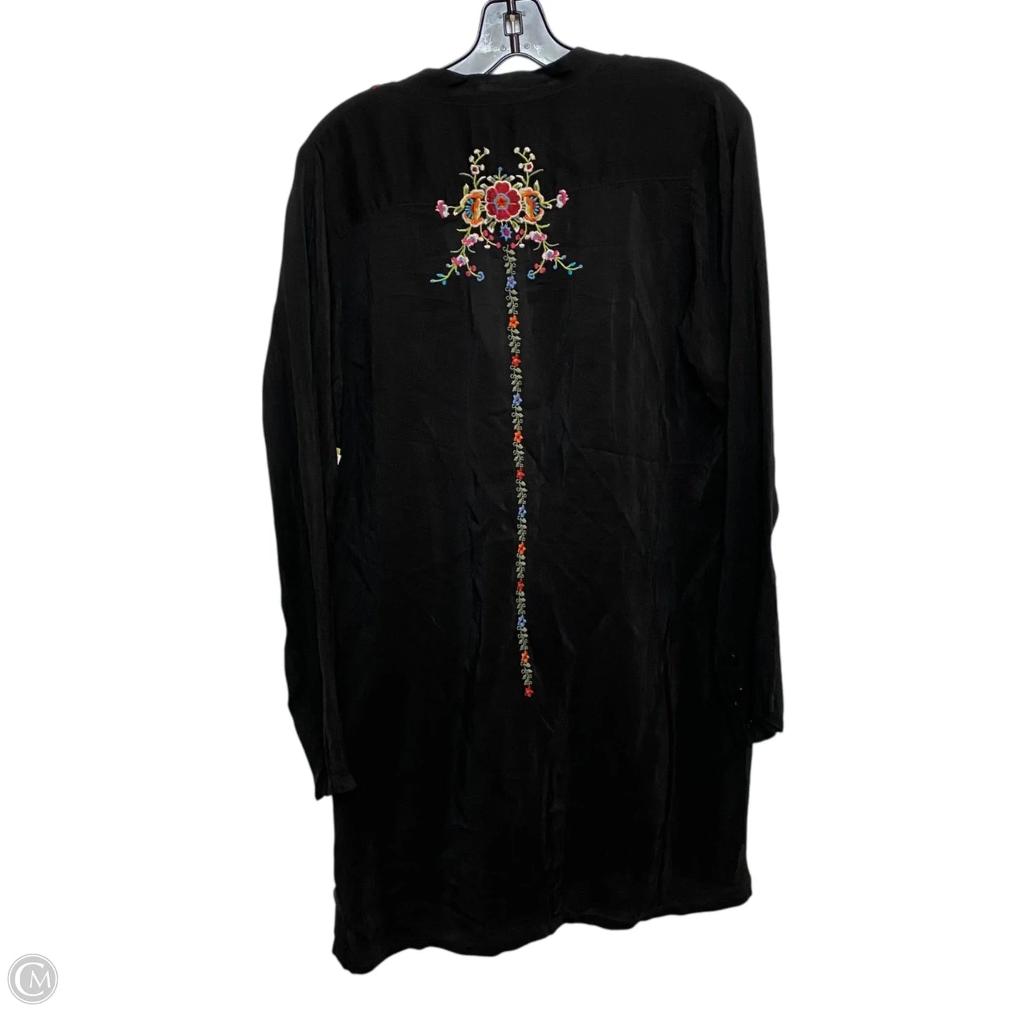 Blouse Designer By Johnny Was In Black, Size: S