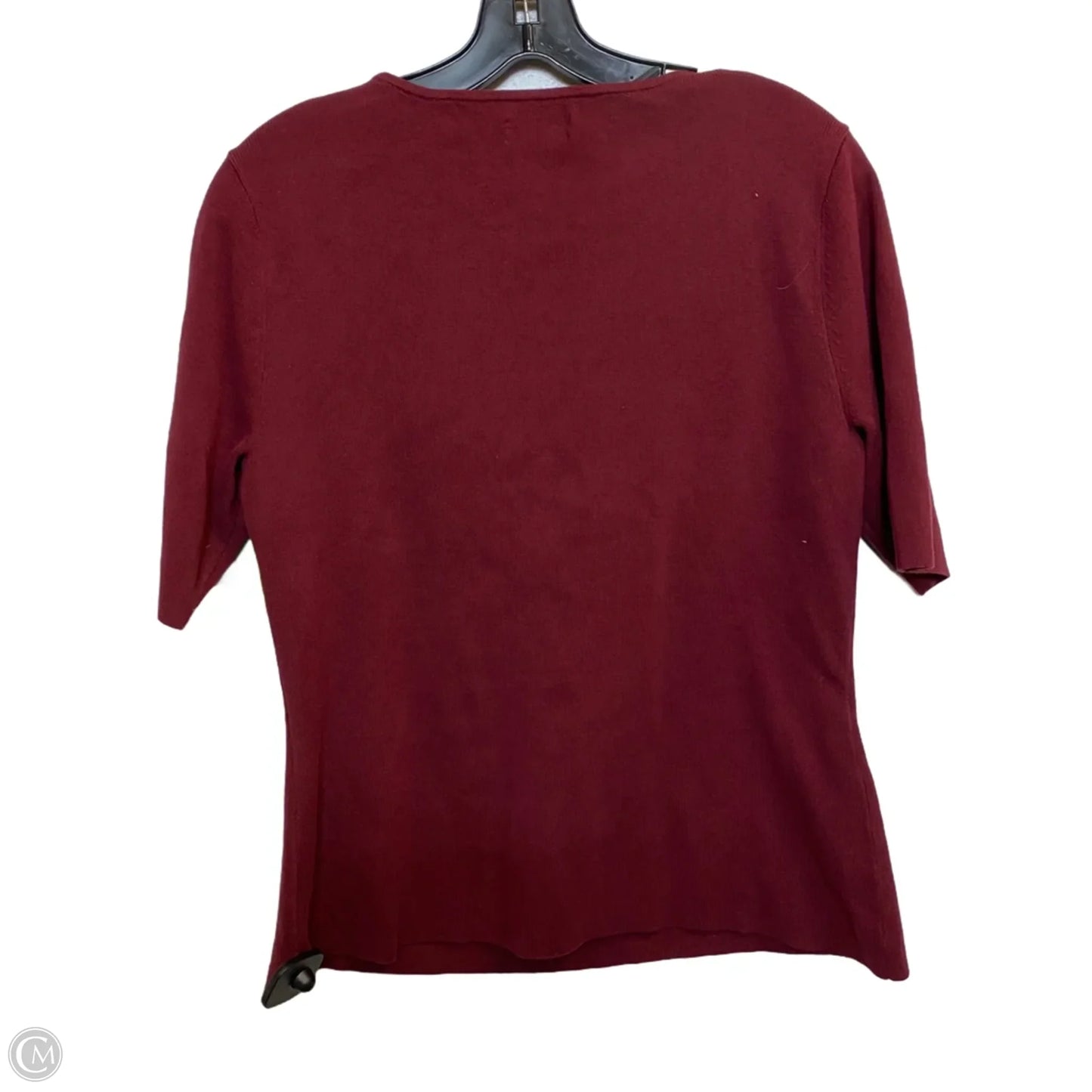 Sweater Short Sleeve By Bold Elements In Red, Size: L