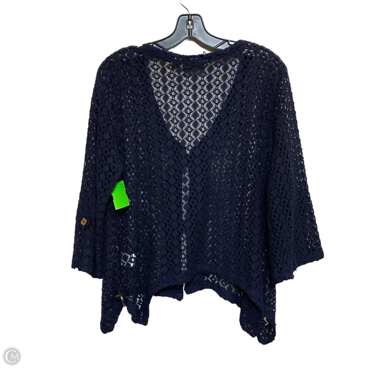 Cardigan By Nina Leonard In Navy, Size: Xl