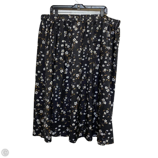 Skirt Midi By Cmf In Black, Size: 4x