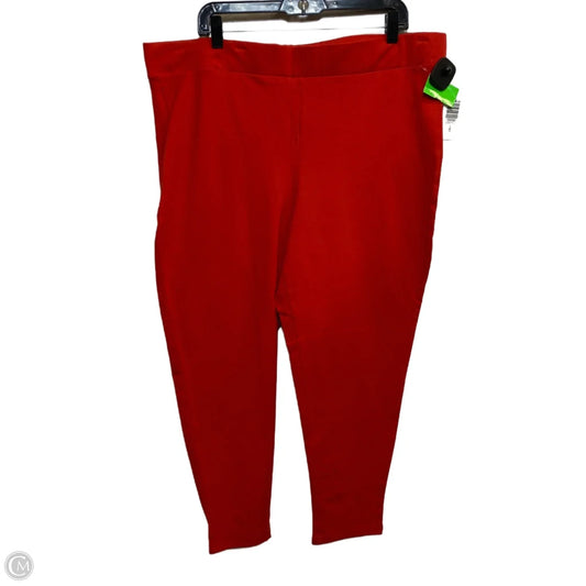 Pants Leggings By Torrid In Red, Size: 4x