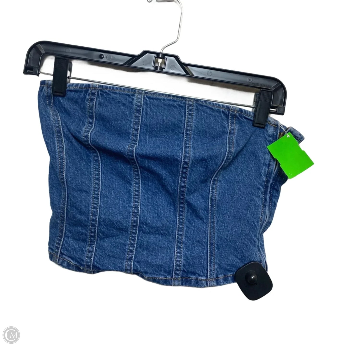 Top Sleeveless By Universal Thread In Blue Denim, Size: S