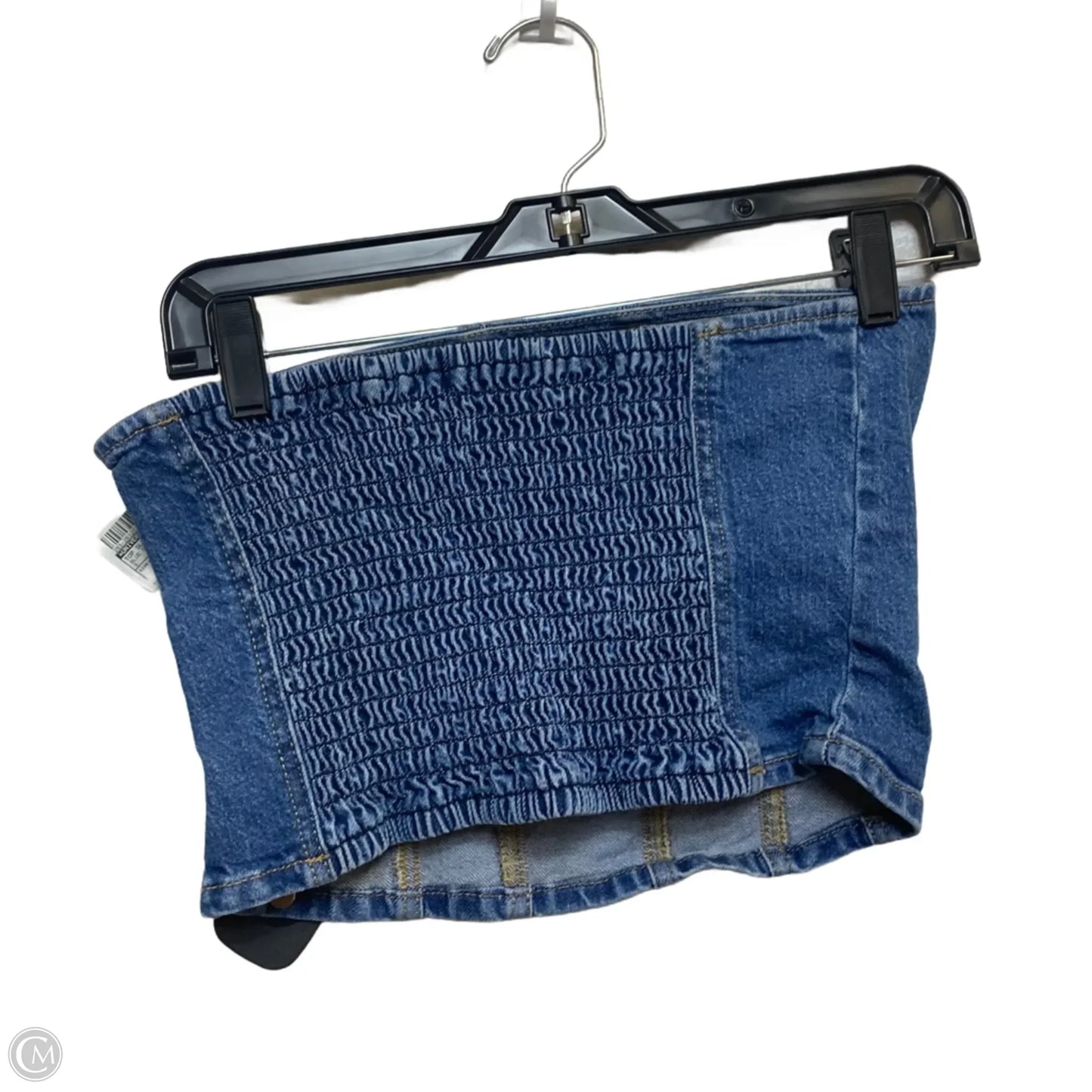 Top Sleeveless By Universal Thread In Blue Denim, Size: S