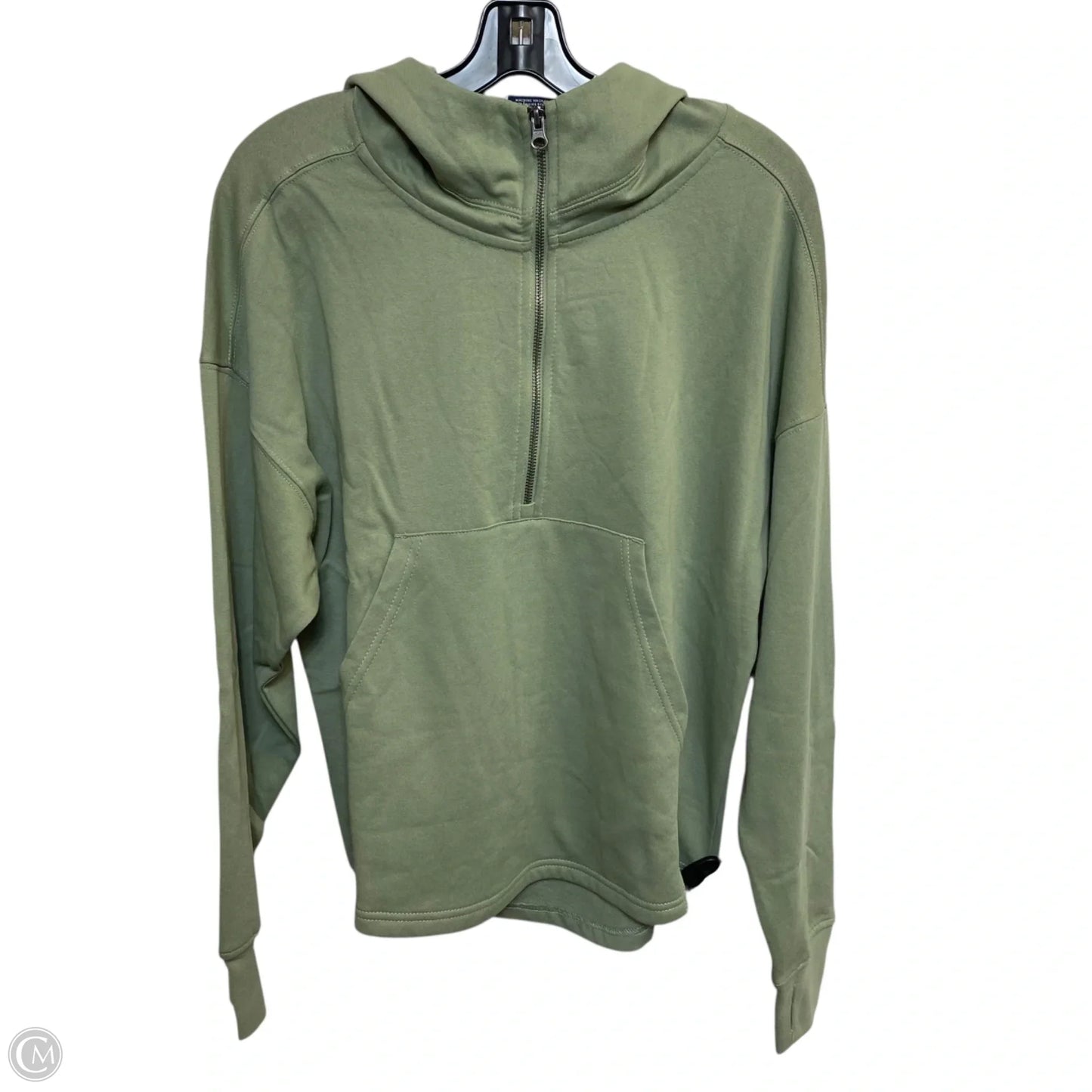 Sweatshirt Hoodie By Charles River Apparel In Green, Size: M