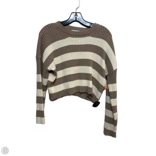 Sweater By Sage + Stone In Brown & Cream, Size: L