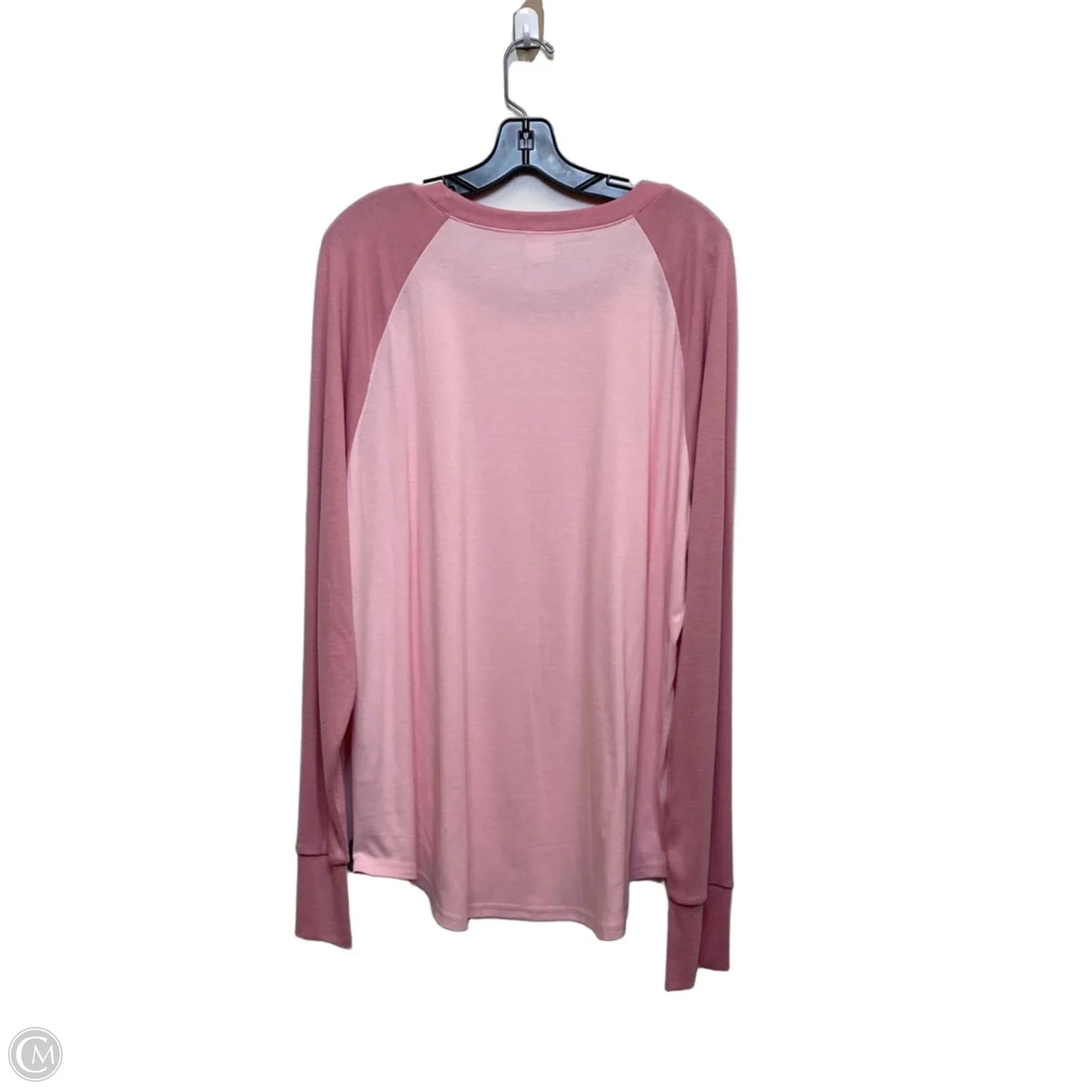 Top Long Sleeve By Xieerduo In Pink, Size: 3x