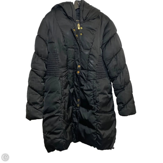 Coat Puffer & Quilted By Via Spiga In Black, Size: L