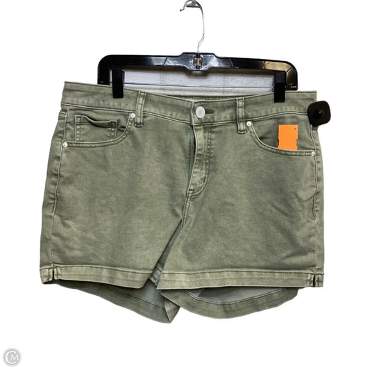 Shorts By Lane Bryant In Green Denim, Size: 16