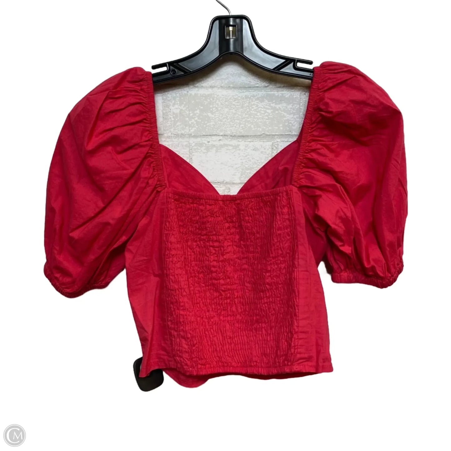 Top Short Sleeve By Sim & Sam In Pink, Size: M