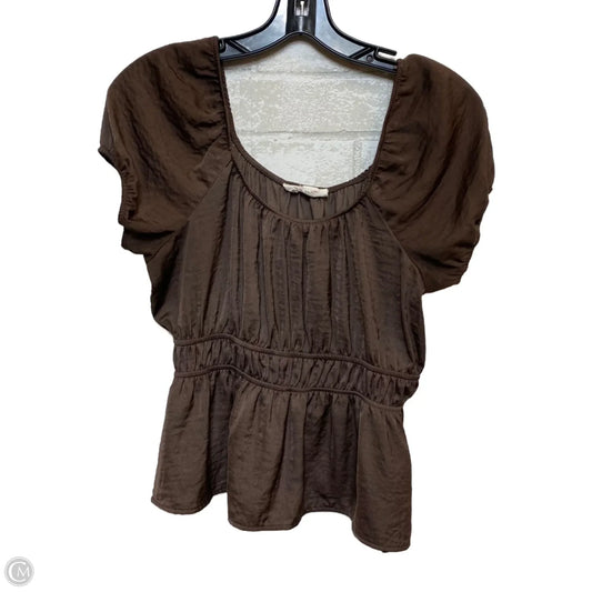 Top Sleeveless By Pink Rose In Brown, Size: M