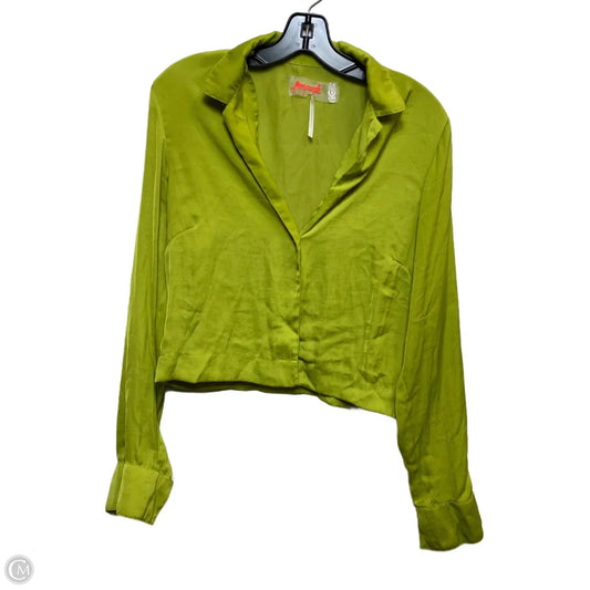 Top Long Sleeve By Free People In Green, Size: L