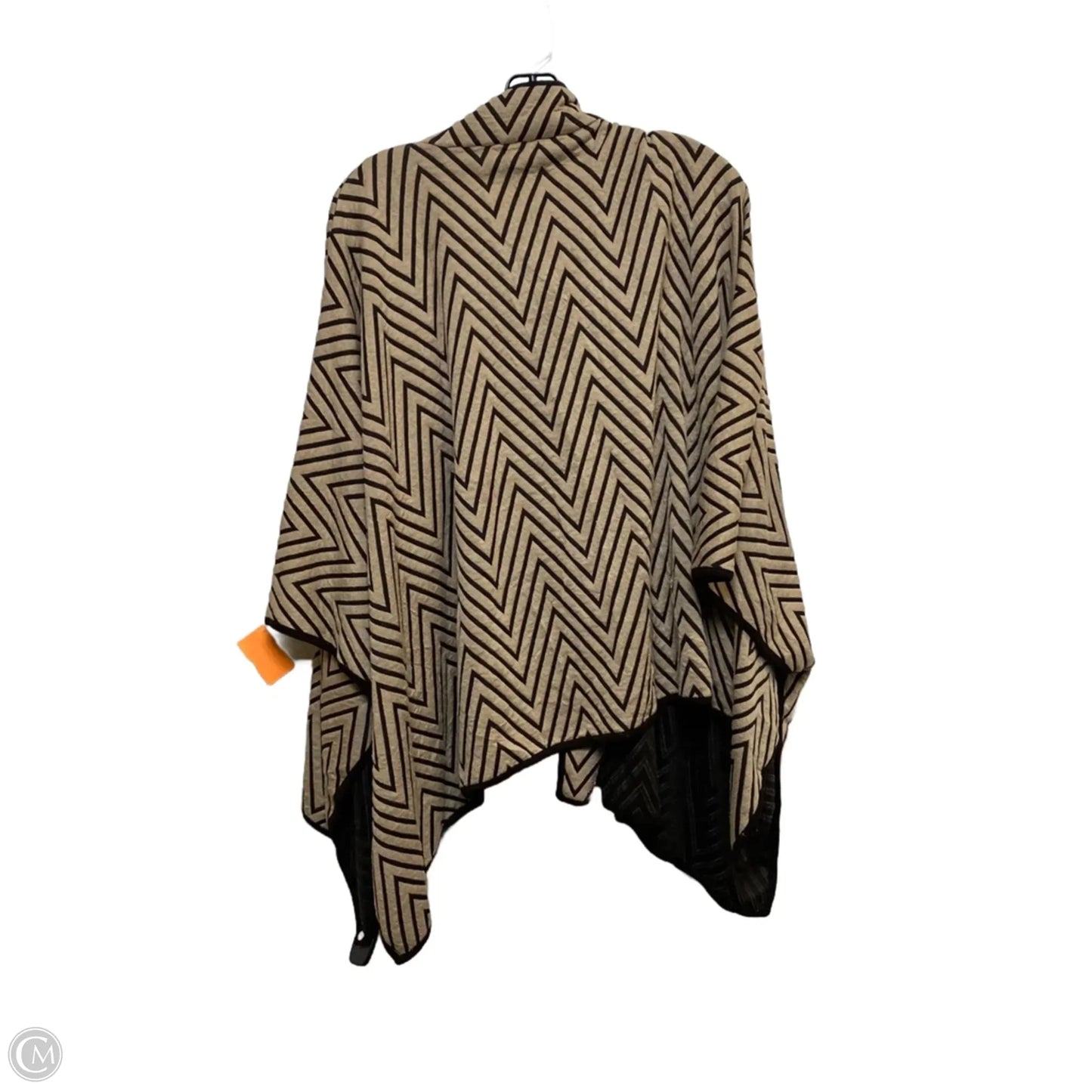 Poncho By Chicos In Brown & Tan, Size: L