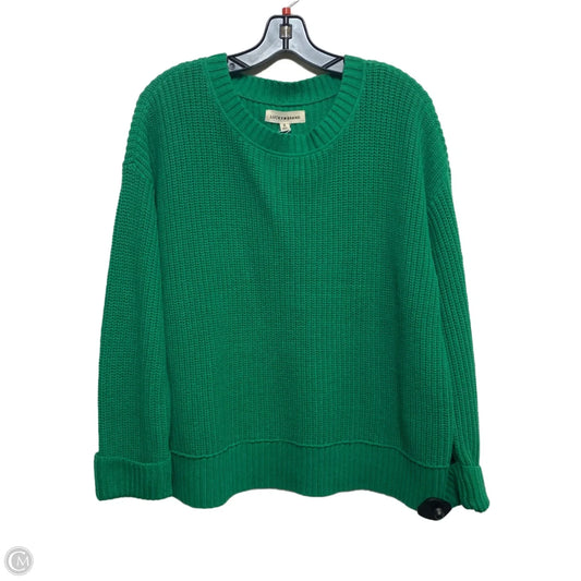 Sweater By Lucky Brand In Green, Size: 1x