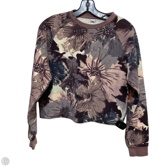 Athletic Top Long Sleeve Crewneck By Adidas In Purple, Size: Xs