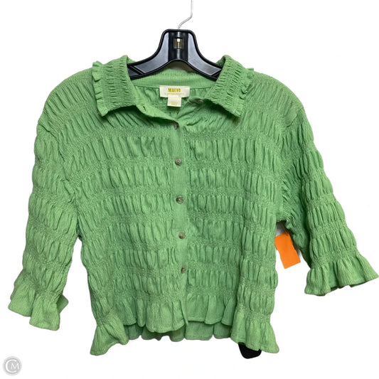 Top Short Sleeve By Maeve In Green, Size: S