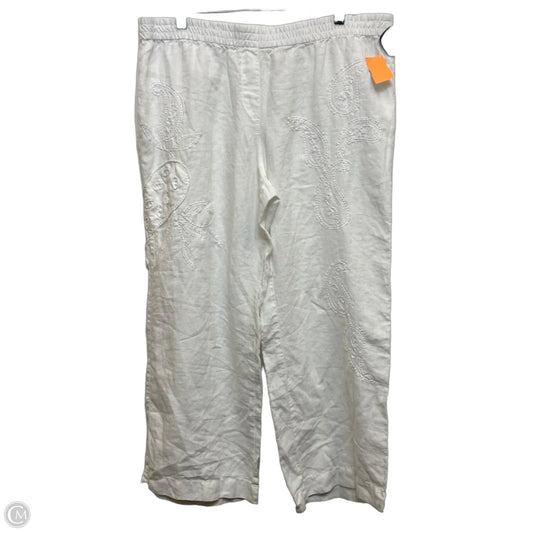 Pants Linen By Chicos In White, Size: Xlp