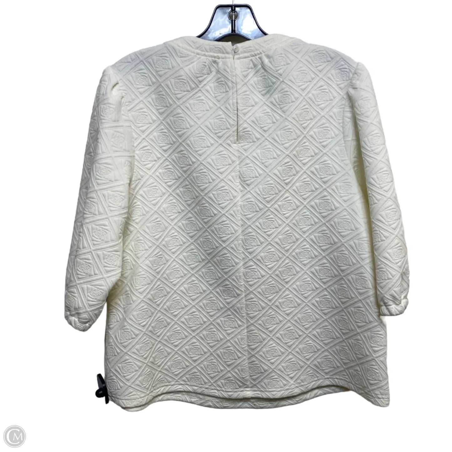 Top Short Sleeve By Voy In Cream, Size: M