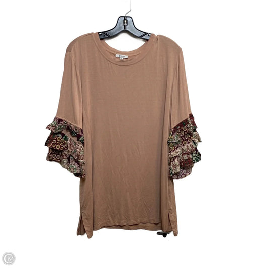 Top Short Sleeve By Jodifl In Pink, Size: L