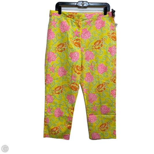 Pants Designer By Lilly Pulitzer In Yellow, Size: 12