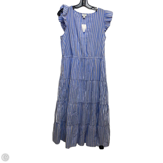 Dress Casual Midi By J. Crew In Blue & Brown, Size: 10