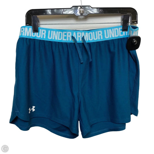 Athletic Shorts By Under Armour In Blue, Size: L