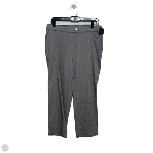 Pants Cropped By Rafaella In Black & White, Size: 8
