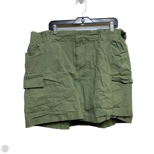 Skort By Ava & Viv In Green, Size: Xxl