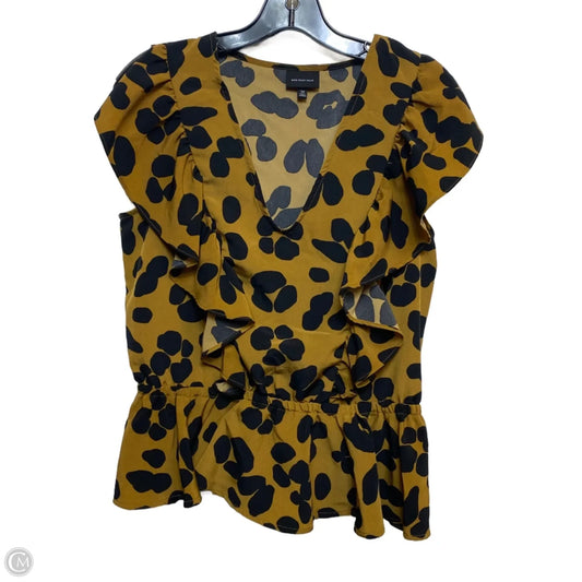 Top Sleeveless By Who What Wear In Black & Brown, Size: M