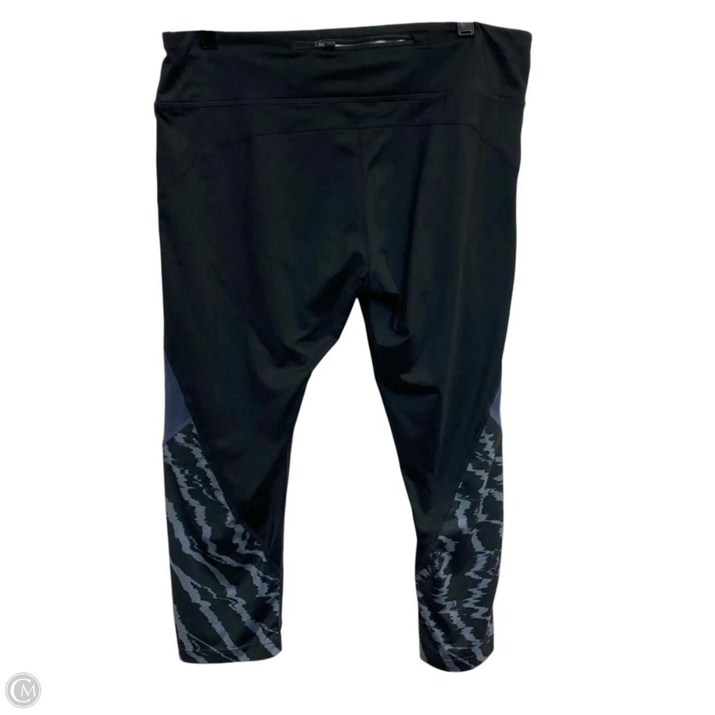 Athletic Leggings Capris By Nike Apparel In Black & Grey, Size: Xl