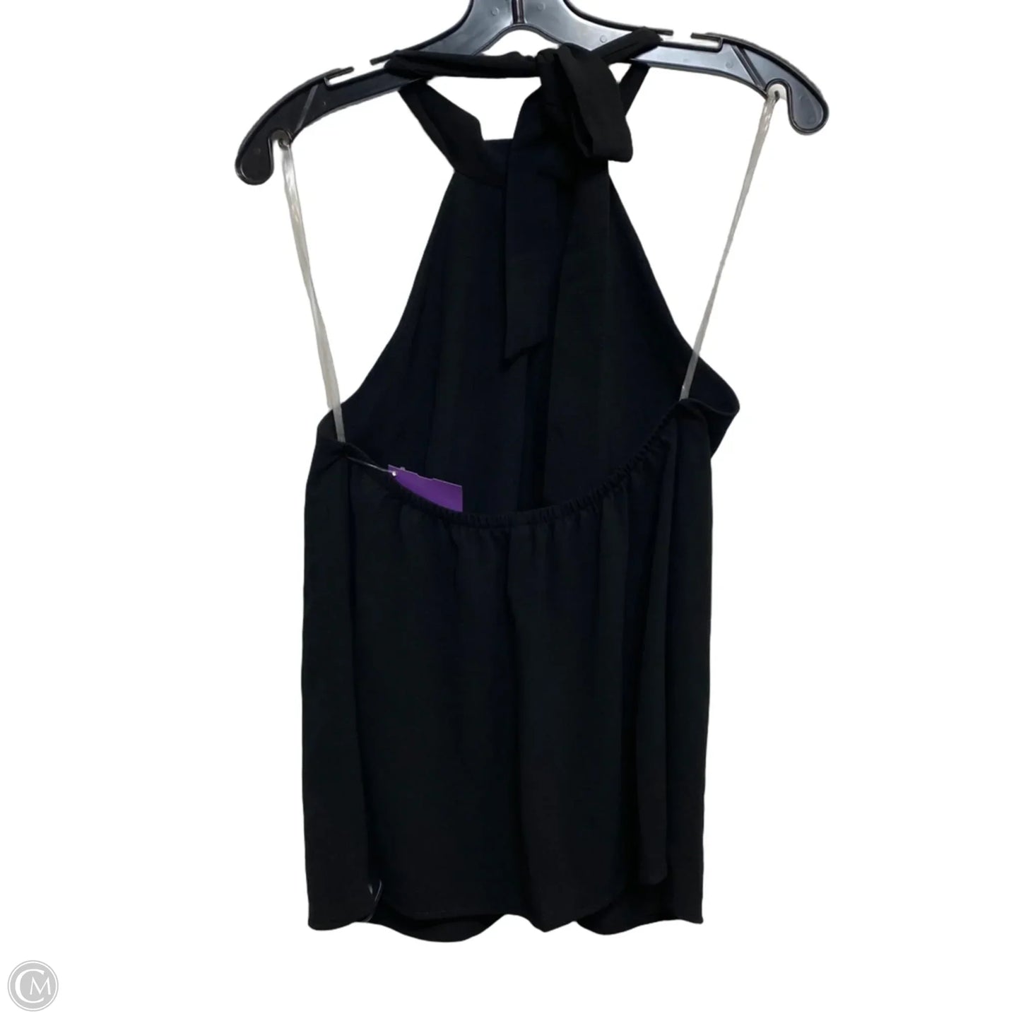 Top Sleeveless By Tyche In Black, Size: S