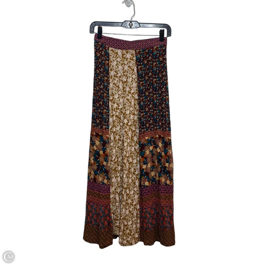 Skirt Maxi By Natural Life In Brown & Red, Size: M