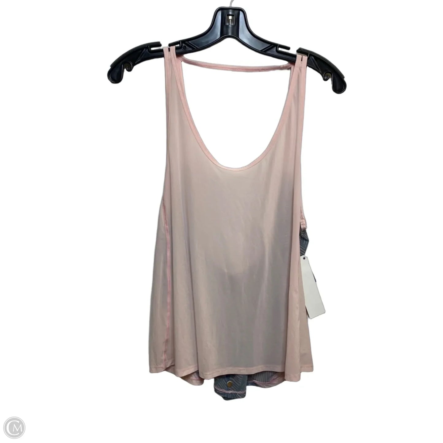 Athletic Tank Top By Lululemon In Grey & Pink, Size: S
