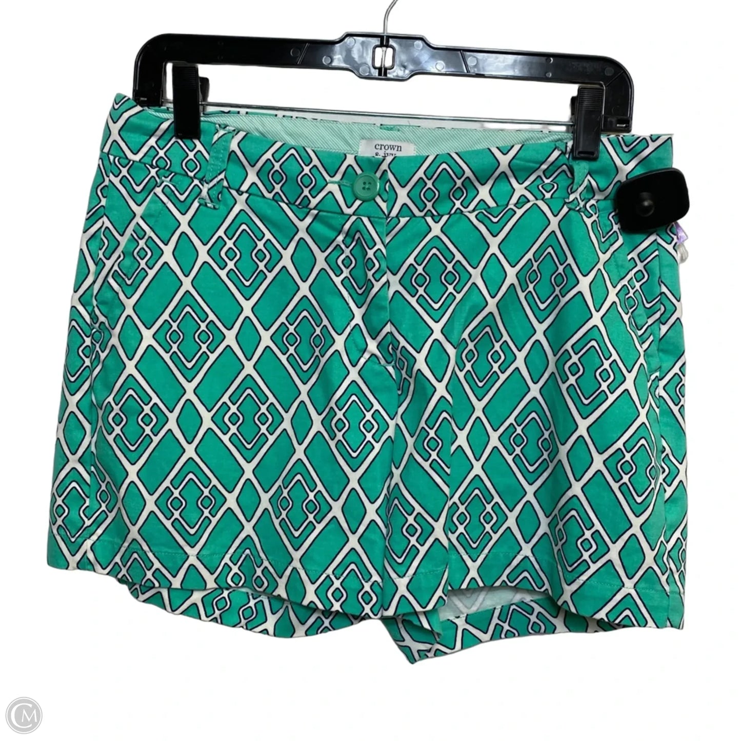 Shorts By Crown And Ivy In Green & White, Size: 2