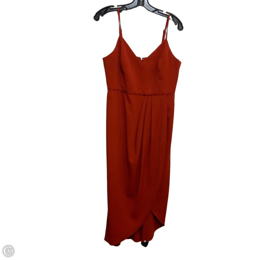 Dress Party Long By Lulus In Red, Size: M