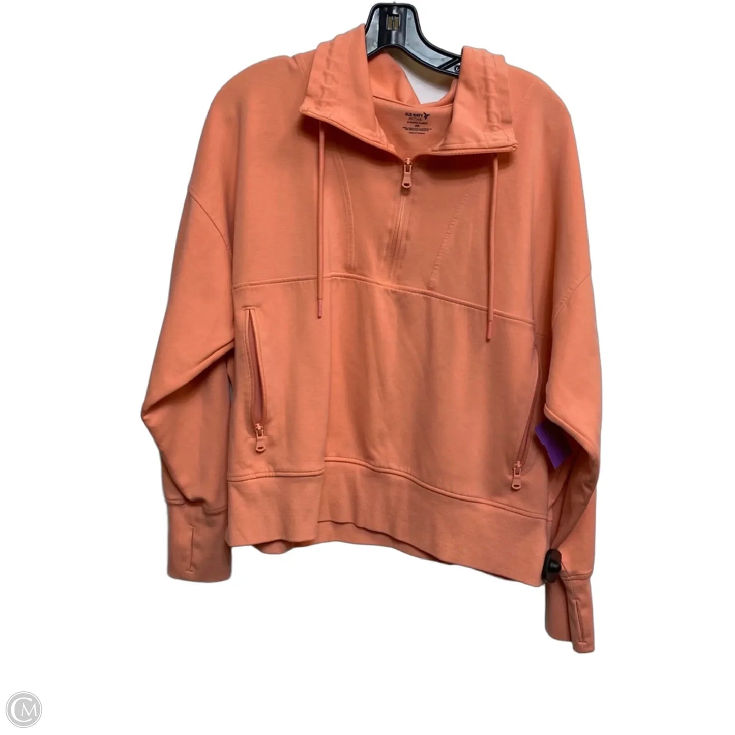 Athletic Sweatshirt Collar By Old Navy In Orange, Size: Xxl