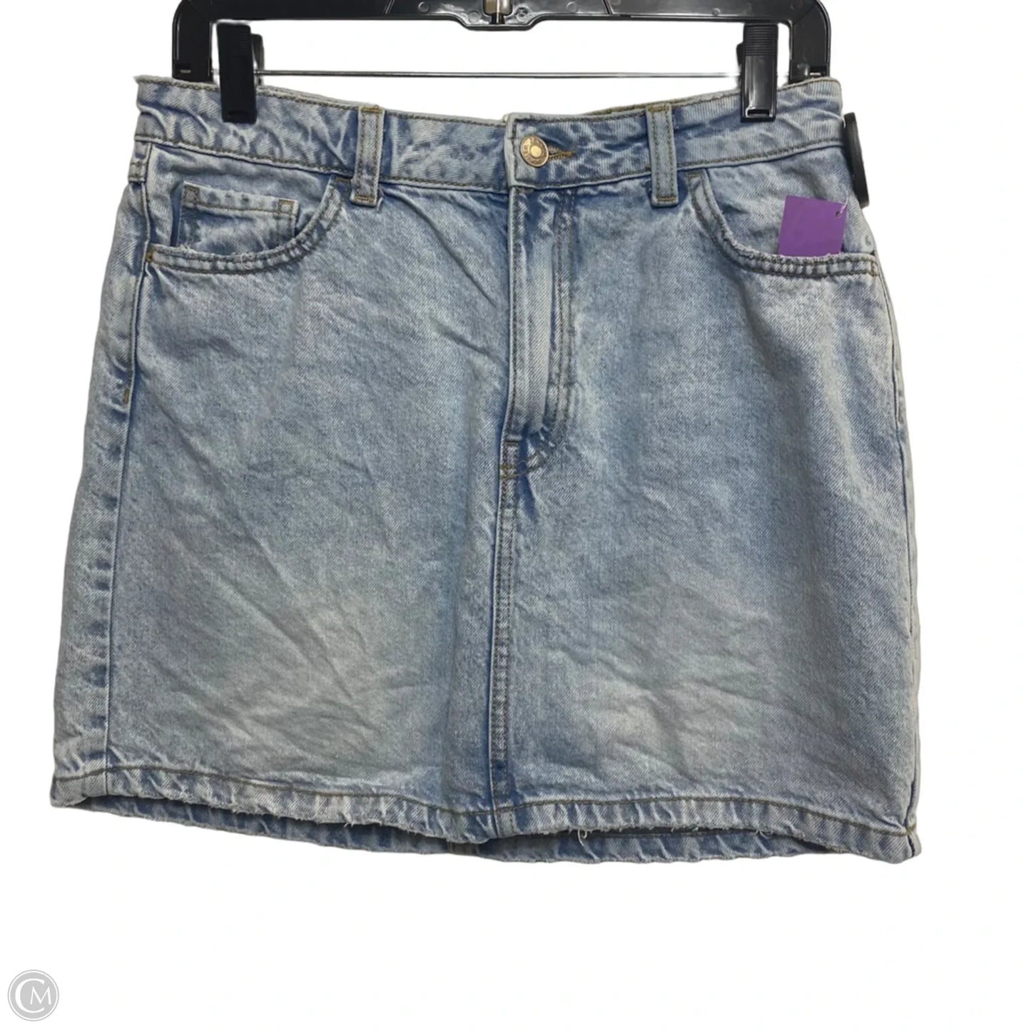 Skirt Mini & Short By Primark In Blue Denim, Size: S