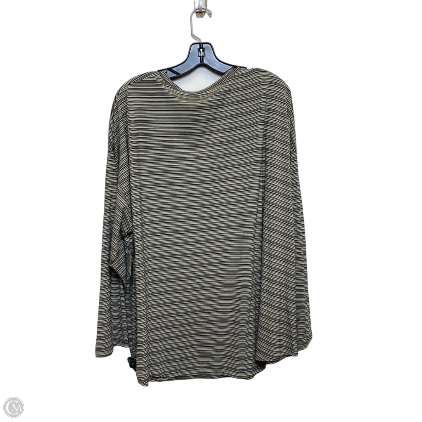 Top Long Sleeve By Athleta In Black & Cream, Size: 3x