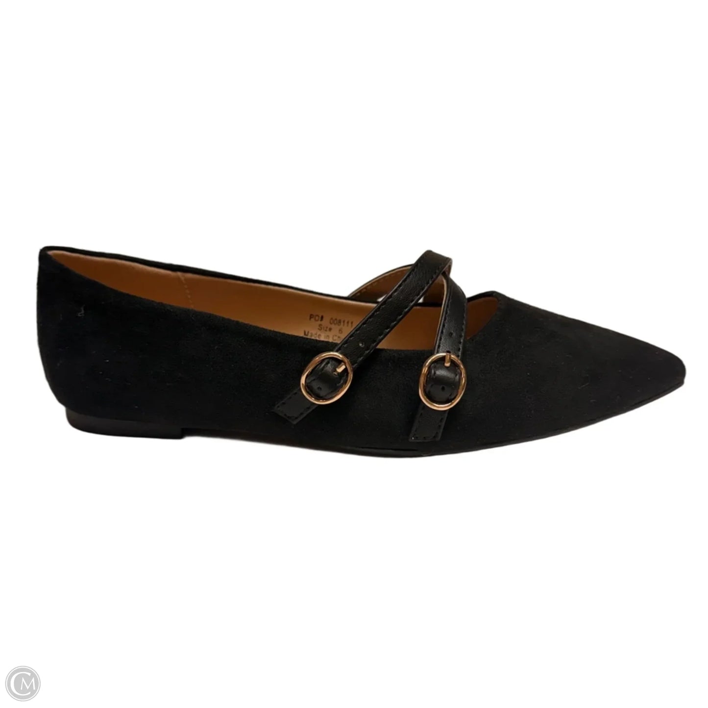 Shoes Flats By Journee In Black, Size: 6